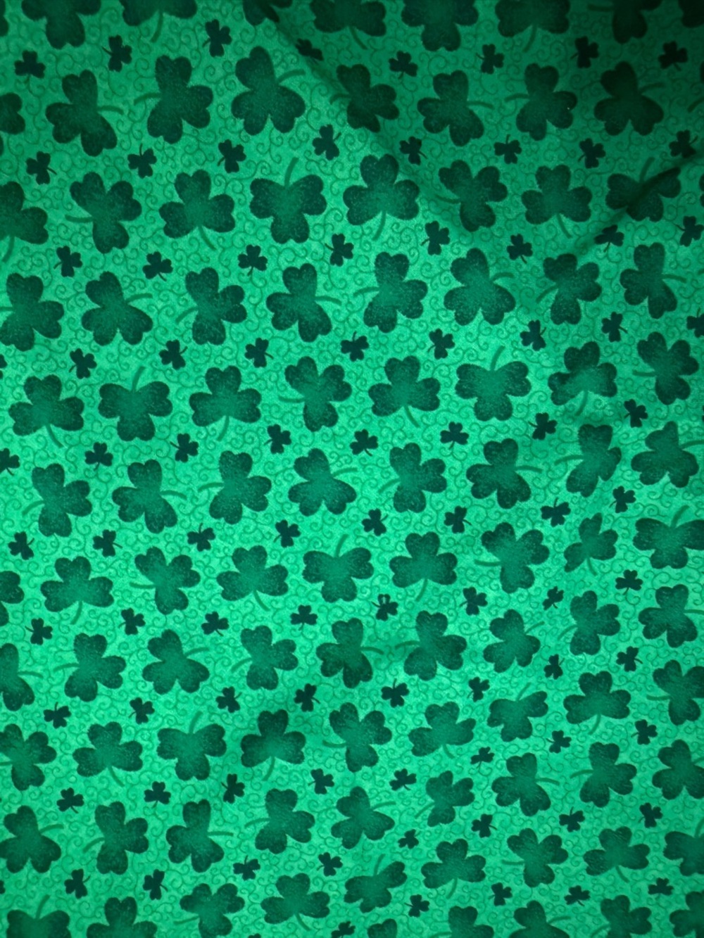 Vintage Clover/St.Patty’s Day Print Cotton Fabric